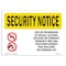 Signmission OSHA Security Sign, 7" Height, 10" Width, Drugs Alcohol Guns End Employment, Landscape OS-SN-D-710-L-11527 - alternate 1